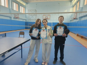 Команда Гражданцевской школы завоевала первое место в настольном теннисе