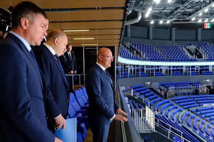 «Сибирь-Арена» и ИТ-разработки: вице-премьер РФ Дмитрий Чернышенко работает в Новосибирской области