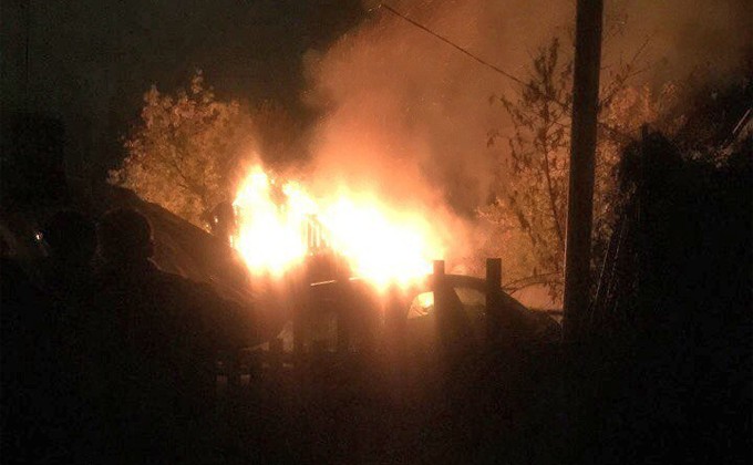 Женщина сгорела живьем в пожаре в Октябрьском районе