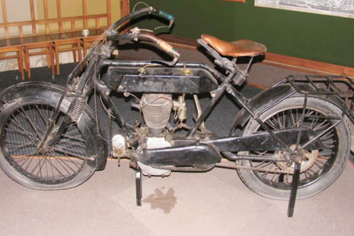 Раритетный мотоцикл 1909 года скрыт от публики в музее