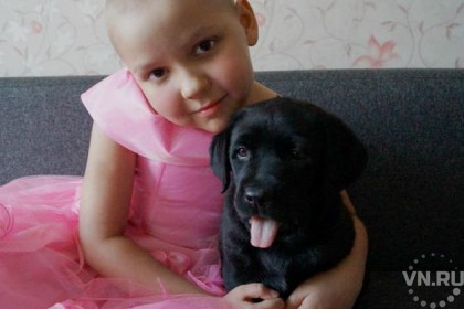 Мечта о щенке помогла маленькой Насте победить рак