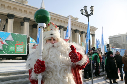 Дед Мороз пообещал сбрить бороду в Новосибирске 
