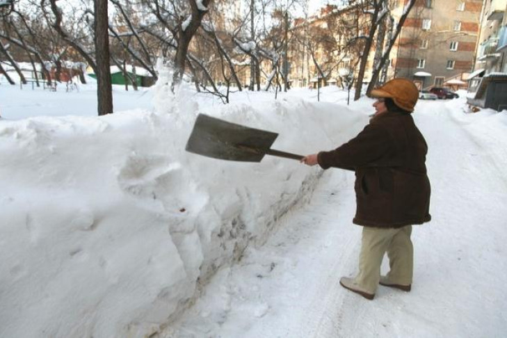 Ажиотажный спрос на лопаты вызвали сугробы во дворах Новосибирска 