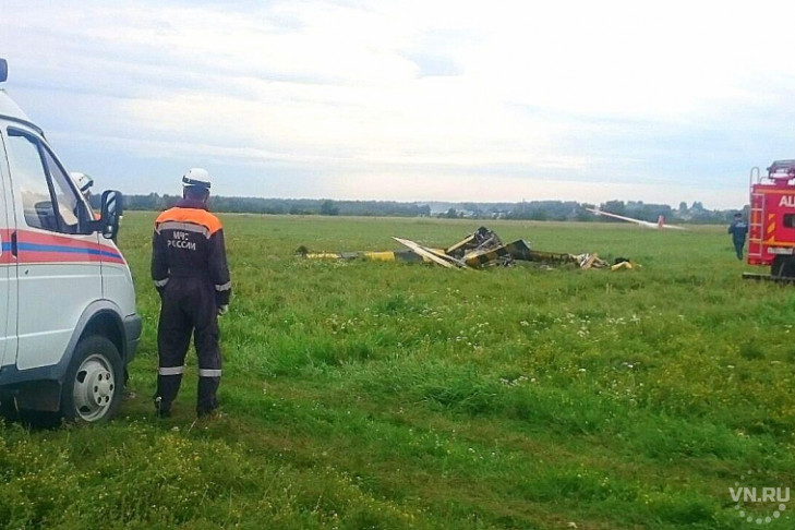 Самолет потерпел крушение в Бердске