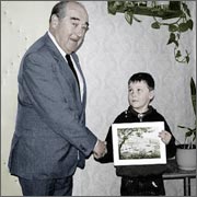 Денис Петрухин и профессор Жан Муассон (фото из архива школы N 70)
