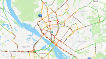 10-балльные пробки парализовали движение в Новосибирске