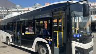 Три новых автобуса начали курсировать из Новосибирска в Обь