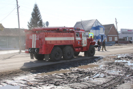 В Венгеровском округе двухквартирный дом уничтожен полностью