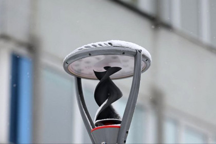 Необычные уличные фонари начали тестировать в Новосибирске