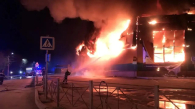 В Новосибирской области сгорел торговый центр «Апельсин»