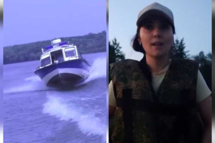 Лодка с отдыхающими сломалась посреди реки Обь в Новосибирске