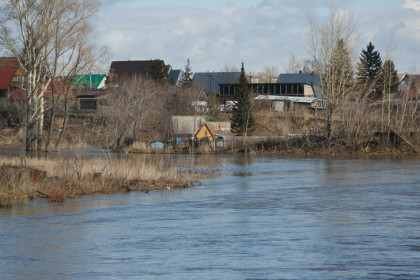 Лодочную переправу открыли под Новосибирском из-за паводка