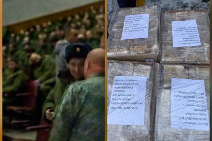 Более 400 кг сала отправили добровольцам отряда «Вега» жители Новосибирской области
