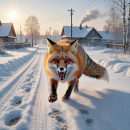 Лисья «благодарность» жителю Убинского