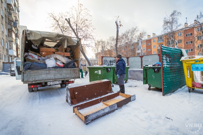 Новогодний мусор в Новосибирске вывезут, несмотря на банкротство «Экологии-Новосибирск»