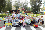 Городок безопасного движения открылся для дошкольников города Обь