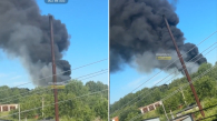 В Новосибирской области загорелся закрытый мусорный полигон