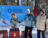 Двухлетний малыш вышел на старт «Лыжни России» в Искитиме