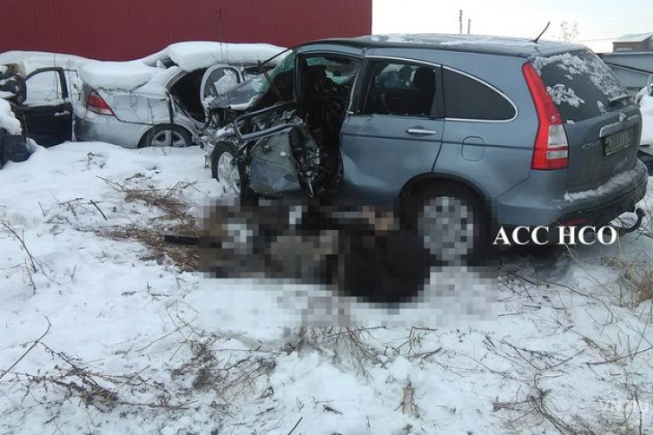 Хонда перевернулась в Чановском районе: водитель погиб