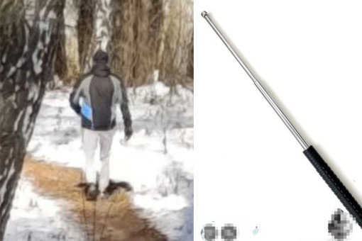 Новосибирец с выдвижной дубинкой избивает собак и женщин на Шлюзе