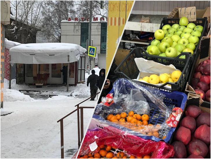 Яблоки из мусорных баков по 100 рублей стали продавать в Новосибирске