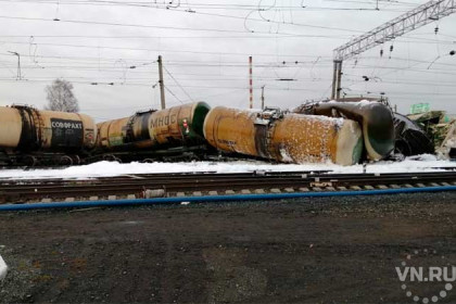 Крушение потерпел состав из 30 вагонов в Новосибирской области