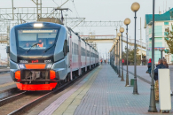 Первый рейс нового электропоезда из Омской области встретили в Татарске