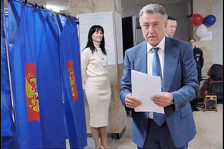 Андрей Шимкив проголосовал на выборах-2025 в Новосибирской области