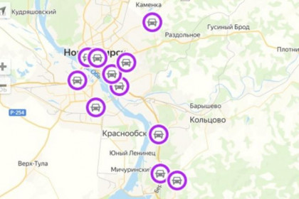 Карта самых опасных дорог Новосибирска 