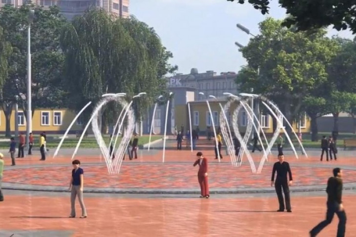 18-метровый фонтан с музыкой начинают строить в Центральном парке