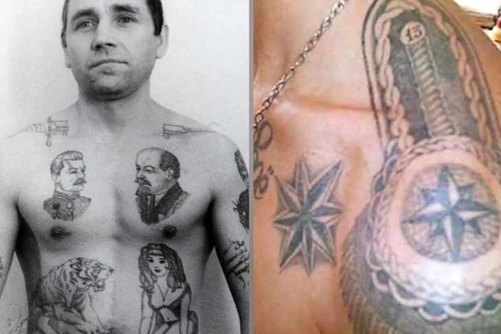 Татуировки «Горбачев», «Блицс» и ласковое «Аленка» — старый вор в законе раскрыл тайное значение тюремных наколок