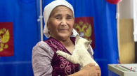 Жительница Карасукского района НСО пришла на выборы с котом