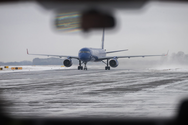 Прилет 11 рейсов задерживается в новосибирский аэропорт Толмачево