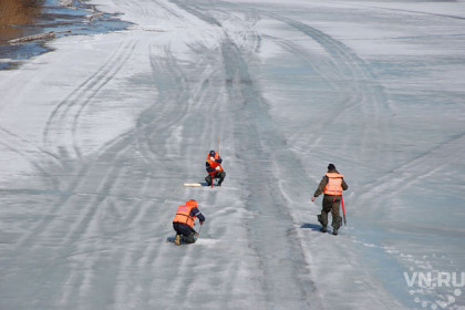 К взрыву льда на реках готовятся в Новосибирской области