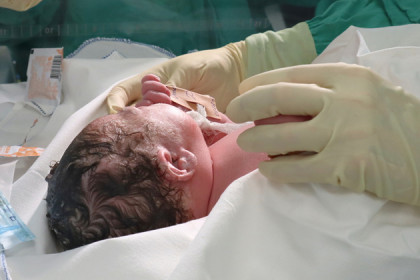 Первый ребенок родился в новом перинатальном центре Новосибирска