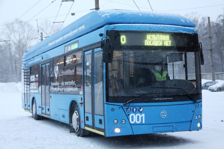 Новые троллейбусы выйдут на маршрут от Лазурной до Новосибирска-Главного