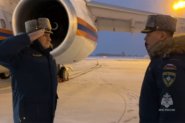 Глава МЧС России Александр Куренков прилетел в Новосибирск