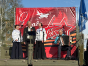 Агитбригада «Весна победы!» в Бердске выступает на площадках города