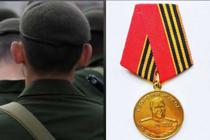 Медаль Жукова за личное мужество получил капитан Александр Седунов из Новосибирского района