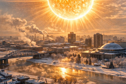 Вспышка на обратной стороне Солнца не достигнет Новосибирска