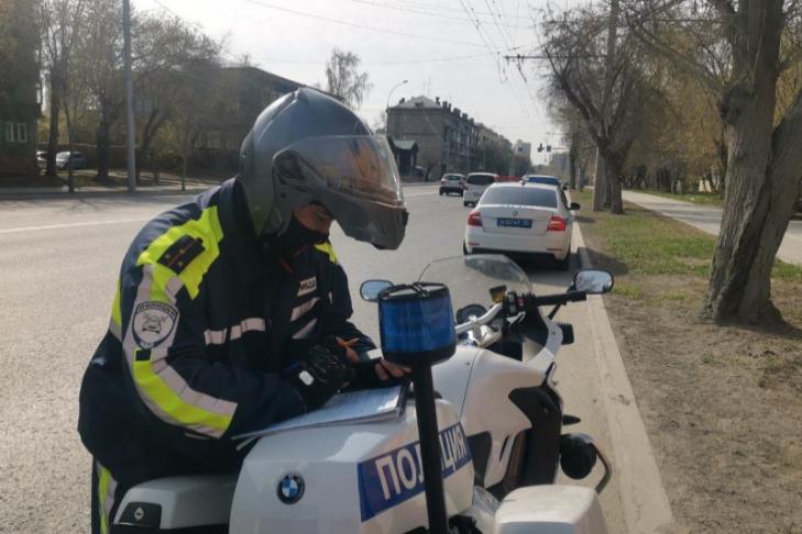 Полицейские на мотоциклах приступили к патрулированию улиц Новосибирска