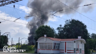 Пожар произошёл рядом со станцией Разъезд Иня в Новосибирске