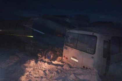 Водитель погиб, 9 пассажиров в больнице: автобус врезался в грузовик в Черепановском районе