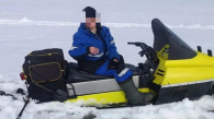 Спасатели помогли застрявшим на снегоходе на Новосибирском водохранилище