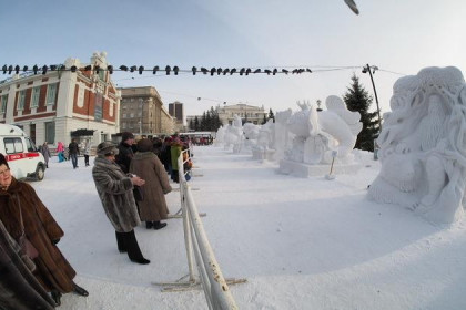 Трехметровый «Велес» победил на фестивале снежных скульптур 2017 