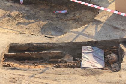 Скелеты раскопали на руинах собора в Куйбышеве