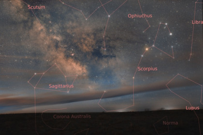 Новосибирский астрофотограф Поляков увидел Скорпиона в небе над Байконуром