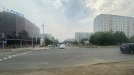В Новосибирске автомобиль столкнулся с мопедом на перекрёстке