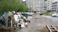 Жители улицы Узорной пожаловались на потоп