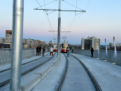 Самую большую в России трамвайную эстакаду открыли в Новосибирске